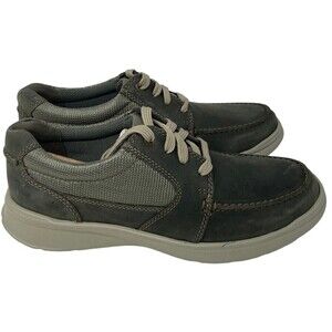 Clarks Cotrell Lane Olive Green Leather Moccasins Mens Sz US 8M EU 41 NEW Shoes